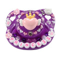 CutiePlusU Adult Sized Pacifier Dummy Big Shield DIY Handmade Darkpurple