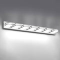 IZORRO LED Modern Bathroom Lights Fixtures(7-Light,Dimmable,360°Rotate),Chrome Acrylic Wall Lighting,Vanity Lights for Bathroom Over Mirror - 6000k 40In （No Assembly Required）