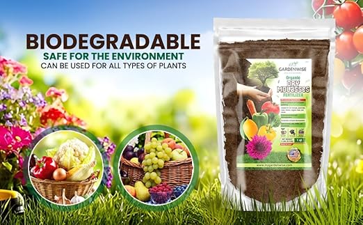 Organic Molasses for Plants - Horticultural Molasses - Ideal for Traditional & Hydroponic Gardening, for Indoor & Outdoor Plants (1 Quart)