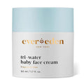 Evereden Tri-Water Baby Face Cream: Clean & Vegan Cooling Baby Cream Kids Face Lotion with Water from Glaciers, Aloe, & Coconut - Moisturize, Soothe, Refresh