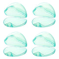 Accmor Pacifier Case, Pacifier Holder Case, Pacifier Container for Travel, BPA Free,Transparent Green, 4 Pack