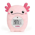 Baby Bath Thermometer, Digital Temperature Water Thermometer, Safety Bathtub Floating Toy for Baby, Infants, Toddlers - Pink Axolotl