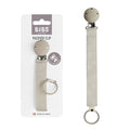 BIBS Pacifier Clip Ribbon - Secure Your Baby's Pacifier with Durable Polyester Webbing and Nickel-Free Metal Clip - Compatible with All BIBS Pacifiers - Sand