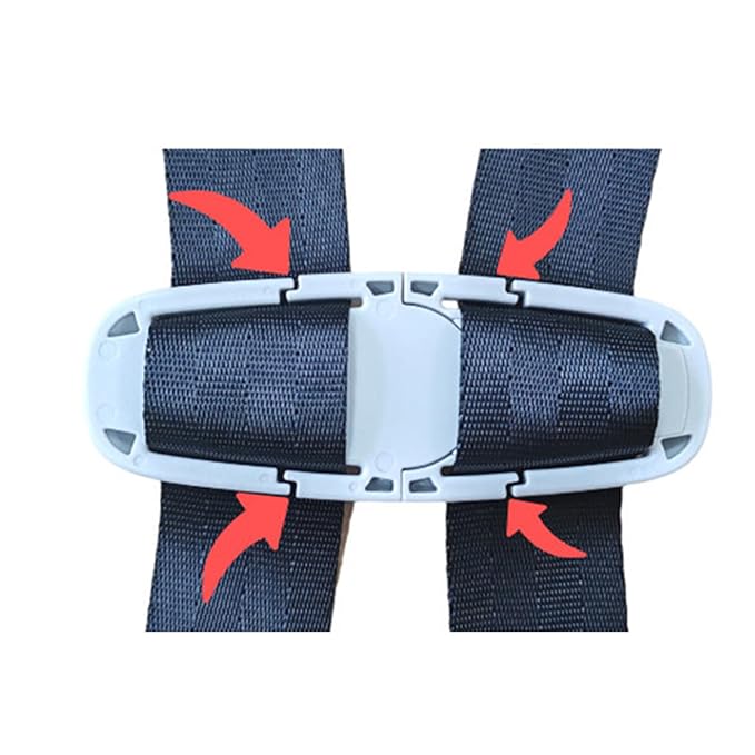 Universal Child Car Seat Chest Harness Clip Universal Safer Belt Clip Buckle Lock Stroller Chest Clip Adjustable Guard for Baby and Kids (Black-3)