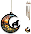Borzoi Sun Catcher Wind Chime, Custom Sunflower Suncatcher Dog Memorial Wind Chime, Dog Loss Gift, Dog Sympathy Gift, Pet Loss Suncatcher, Outdoor Garden Decor