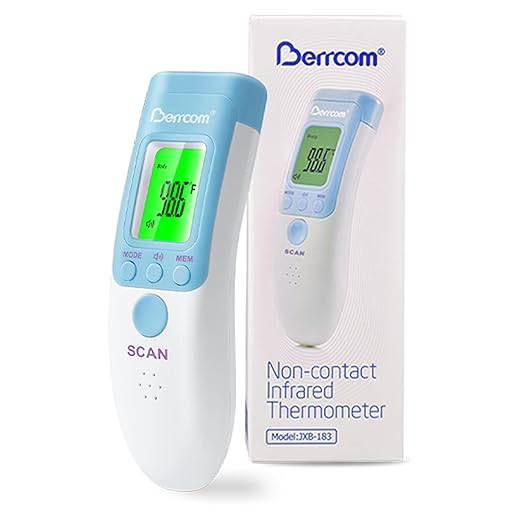 [Value Bundle] Berrcom Forehead Thermometer JXB183 & Berrcom Digital Non Contact Infrared Forehead Thermometer for Adults and Kids JXB178