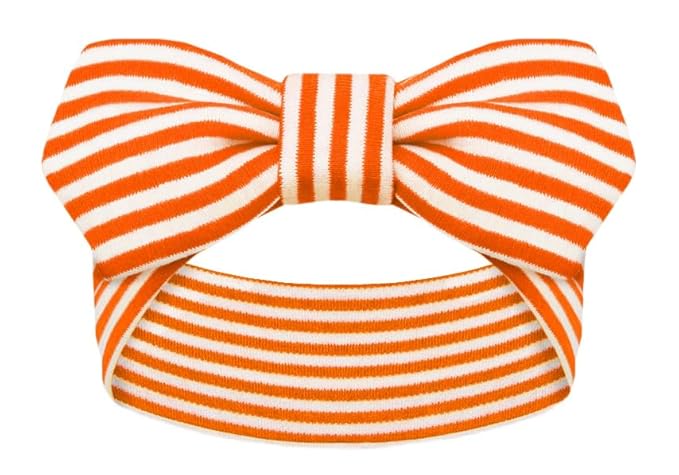 Creative Knitwear Oklahoma State Cowboys Infant Girls Orange/White Striped Hair Knot Headband Embroidered Logo - Size Newborn - 4T