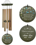 Personalized Sympathy Wind Chimes, Sympathy Memorial Gifts for Loss of Father, Remembrance Windchimes Loss of A Loved One, Memory Bereavement & Funeral Gifts, Product in USA