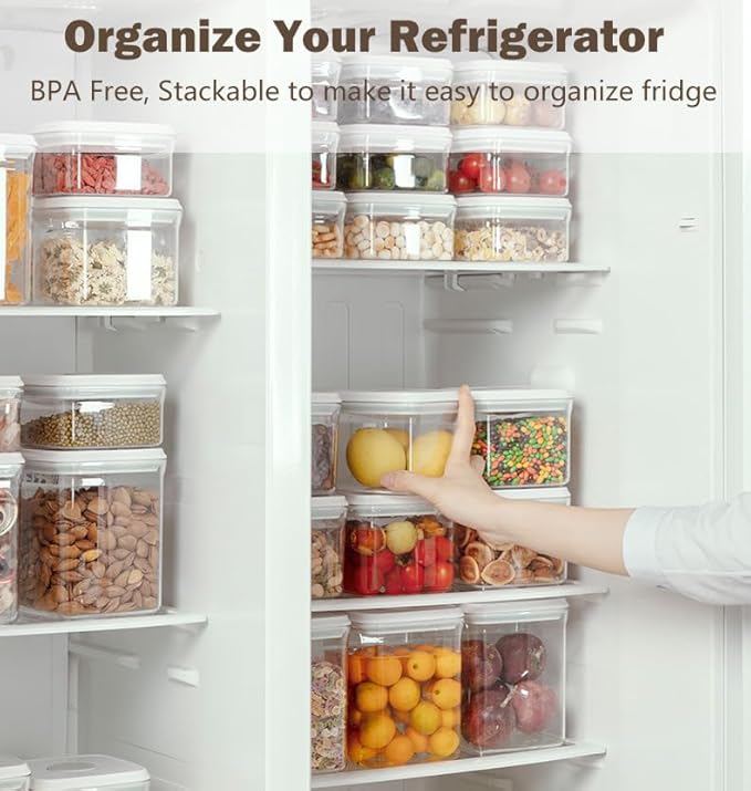 Large Pop Airtight Food Storage Containers Set