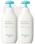 GOONGBE Pri-mmune Shampoo & Bath - Korean Baby Wash - Hypoallergenic Head to Toe Cleanser - Paraben-Free Formula For Sensitive Hair & Skin, 11.8 fl.oz. 2 Pack
