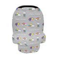 Personalized Baby Car Seat Cover for Babies, Custom Name Baby Car Seats Canopy for Boys Girls, Cute Rainbow Nursing Breastfeeding Stroller Covers for Infant Newborn, Shower Gift for Baby