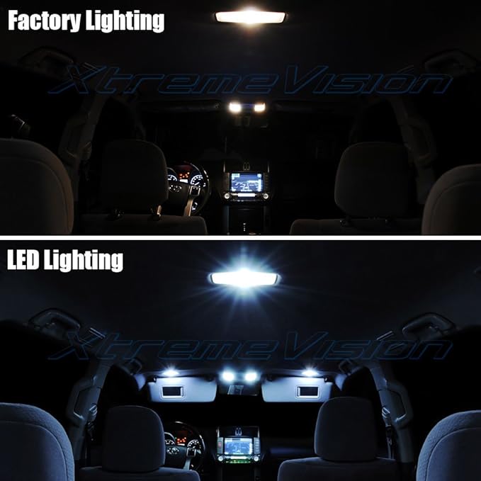 XtremeVision Interior LED for Honda Odyssey 2005-2010 (11 Pieces) Cool White Interior LED Kit + Installation Tool
