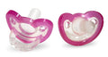 RaZbaby Jollypop Pacifier for Newborns & Up, USA Made, Natural Shaped Orthodontic Binky, Lovingly Shared in NICUs & Hospitals Worldwide, Medical-Grade 100% BPA-Free - 0-3 Months, 2 Pack - Pink