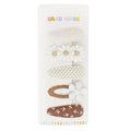 5 Pcs Baby Hair Clips Set - 4 Soft Snap Barrettes + 1 Duckbill Clip for Girls & Toddlers, Minimalist Non-Slip Hair Accessories (5 Styles Toddler Hair Clips)