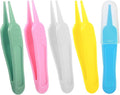 5 Pcs Nose Cleaning Tweezers, 5 Colors Baby Nose Picker with Round Plastic Head for Babys Care Comfortable Effective Noses Picker Tool Baby for Cleaning Ear Canals Nasal Umbilical Dirt