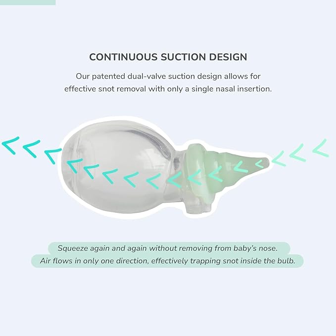 Dr. Rose's Nasal Aspirator for Baby | Pediatrician Patented Dual-Suction Nose Cleaner for Baby (Pack of 2, 2, Count)
