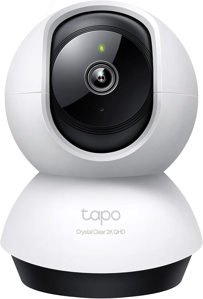 TP-Link Tapo 2K QHD Pan/Tilt Security Camera for Pet Camera, Baby Monitor, Motion Detection, Motion Tracking, 2-Way Audio, Night Vision, Cloud &SD Card Storage, Works w/Alexa & Google Home(Tapo C220)