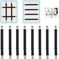 Adjustable Bed Sheet Straps Clips, Elastic Mattress Sheet Fasteners Holder and