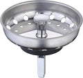 Kitchen Sink Strainer and Stopper Combo Basket Replacement