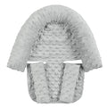 Baby Head Pad and Strap Covers, Infant Car Seat Insert Cushion, Ultra Soft Head and Neck Cushion for Car Seat, Baby Car Seat Cushion (Gray)