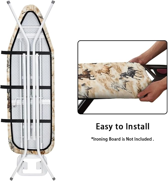 Running Horse Ironing Board Cover Resist Scorching Table Top Ironing Board