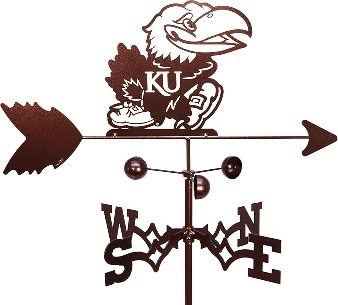 SWEN Products Kansas Jayhawks Weathervane (Adjustable Mount Include)