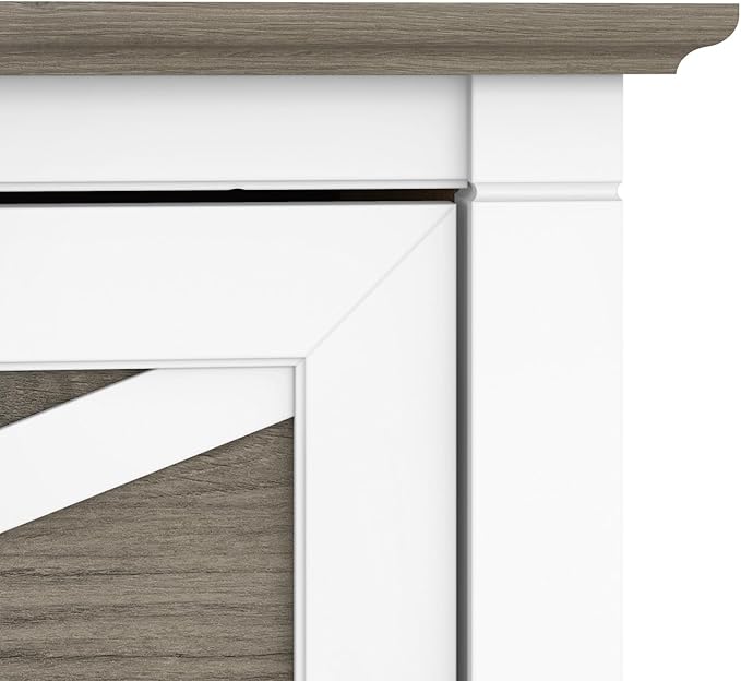 Bush Furniture Key West Lateral File Cabinet, Modern Farmhouse 2 Drawer File Cabinet for Home Office