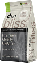 Char Bliss (1 Qt) - Organic Biochar for Plants - OMRI-Listed Biochar Soil Amendment Organic - Horticultural Charcoal for Plants, Gardening, & Potting Soil - 100% Natural and Renewable Bio Char