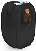 Pop Up Laundry Hamper with Side Pockets, Foldable Laundry Basket Reinforced