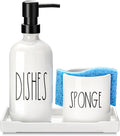Dish Soap Dispenser for Kitchen, Ceramic Dish Soap Dispenser