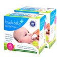 Brush Baby Teething Relief Dental Wipes for Ages 0-Toddler - Naturally Eliminate Teething Pain, Prevent Tooth Decay and Sour Milk Breath - 28 Finger Wipes (2-Pack)