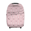 Personalized Baby Car Seat Cover for Boys Girls, Custom Nursing Covers for Breastfeeding with Name, Infant Stroller Cover, Baby Carseat Canopy for Newborn, Multiuse Car Seat Canopies, Pink Arrow