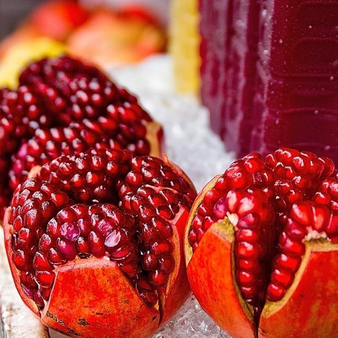Live Pomegranate 'Wonderful' Plants (Punica Granatum 'Wonderful') - Fruit-Bearing, Drought-Tolerant, Easy to Grow (2 stevia Cups)