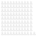 100Pcs Pacifier Clips Holders Suspender Mitten Binky Clip for DIY Teething Toys Baby Blankets Bib Holder Suit for 20mm Ribbon (White)