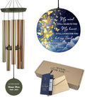 Personalized Wind Chimes, 36inch Memorial Wind Chimes, Gold Butterfly Custom Name Sympathy Gifts, in Loving Memory of Dad/Mom, Wind Chime for Loss of Loved Ones Outdoor (Produced in USA)