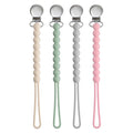 Pacifier Clips for Boys Girls - MORIBOX 4 Pack Paci Clip Soothe Baby Binky Holder for Shower Birthday Gift