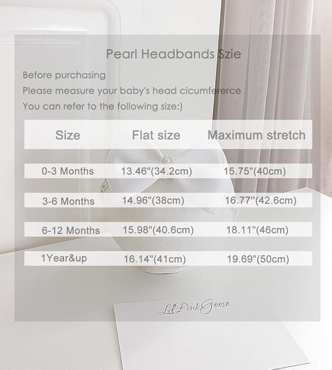 0-12 Newborn Baby Baptism Pearl Headband or Clip with Bow in WHITE Christening Headband with Satin Bow, Pearl Rhinestone Band (Light Pink(3-6Months), 1 Count (Pack of 1))