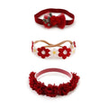 New Model Baby Girl Nylon Headbands Nylon Flower Elastic Hairbands 3pcs Hair Accessories Gift for Newborn Infant Toddlers (BF-XKFD007)