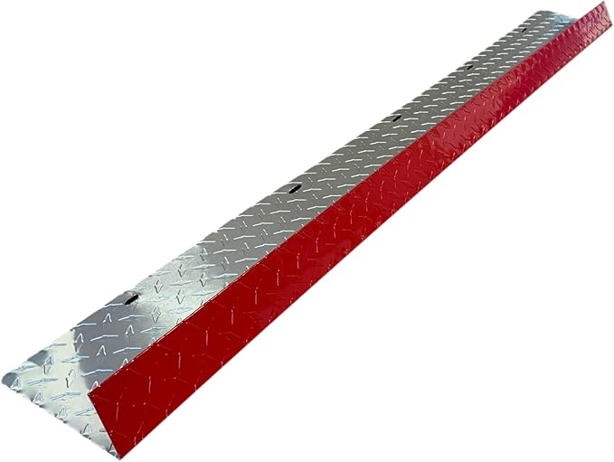 Eagle 1-26 Gauge 5 Foot Rain Diverter - Nails and Instructions Included (Mill Finish Aluminum, Copper, Galvanized, Stainless Steel & More) (1, Aluminum Diamond Plate - Red)