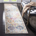 SAFAVIEH Madison Collection Runner Rug - 2'3" x 18', Cream & Multi, Boho Chic Distressed Design, Non-Shedding & Easy Care, Ideal for High Traffic Areas in Living Room, Bedroom (MAD611B) - color: Cream/Multi, size: 2'3" x 18' (Runner)