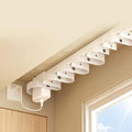 Smart Motorized Curtain Rods (Ripple Fold), Matter over WiFi Electric Track Compatible with HomeKit Alexa Google SmartThings, Automatic Drapery System with Remote, 1.8N.m (4 meters (157.4 inches))
