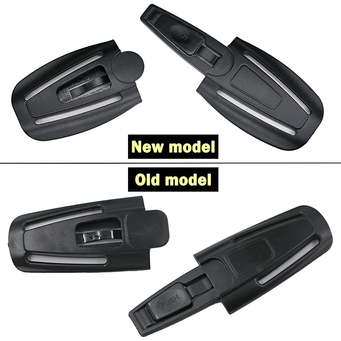 2 Pcs Seat Chest Harness Clip Seat Buckle Lock Stroller Chest Clip Universal Replacement for Baby and Kids Trend,Adjustable Guard (Black)
