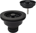 Black Polymer Drain Kitchen Sink Drain Assembly