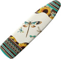 GLENLCWE Tribal Stripe Ironing Board Cover, Hippie Dragonfly Sunflower Iron