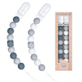 Pacifier Clip for Baby Boys and Girls Birthday Gift 2 Pack Gray