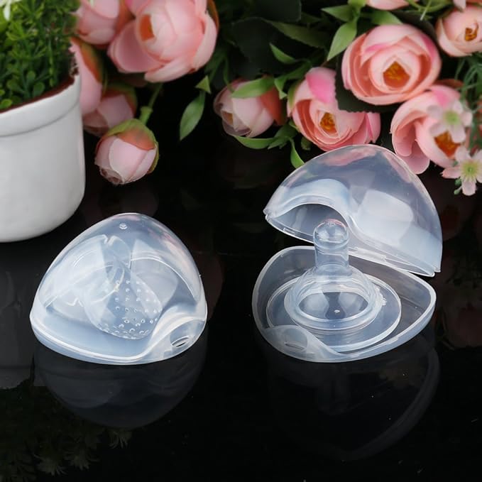 Accmor Pacifier Case, Pacifier Holder Case, Pacifier Container for Travel, BPA Free, Transparent, 4 Pack