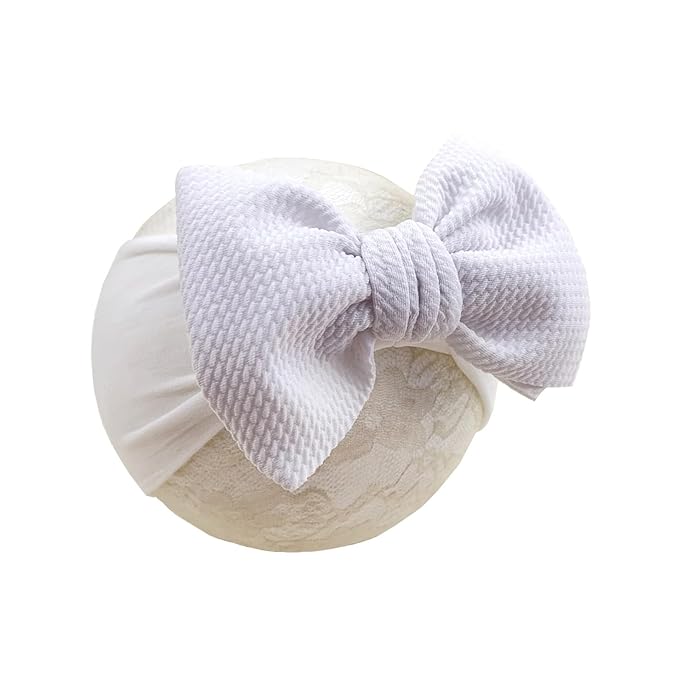 Baby Girl Headbands Nylon Red Bow Hair Accessories for Newborn Infants Toddlers (Y12, FZ)