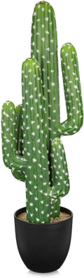 DILATATA Tall Fake Cactus Plant 28 inch Large Artificial Cactus Tree 'Saguaro Cactus' Faux Cactus Desert Plants Big Fake Cacti for Home Garden Office Decor