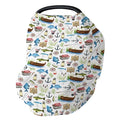 Gone Fishing Baby Car Seat Covers Fishing Lover Gift Stretchy 5-in-1 Cover Adjustable Car Canopy Cover Camping Adventure Vacation Outdoors Breathable Nursing Cover-Up
