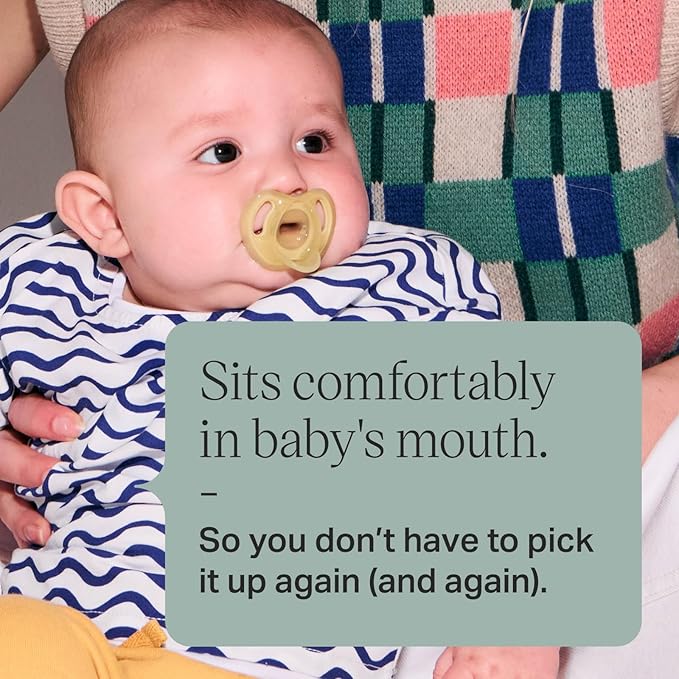 Tommee Tippee Ultra-Light Silicone Pacifier, 18-36 Months, Symmetrical One-Piece Design, BPA-Free Silicone Binkies, Pink/Violet/Green, Pack of 4